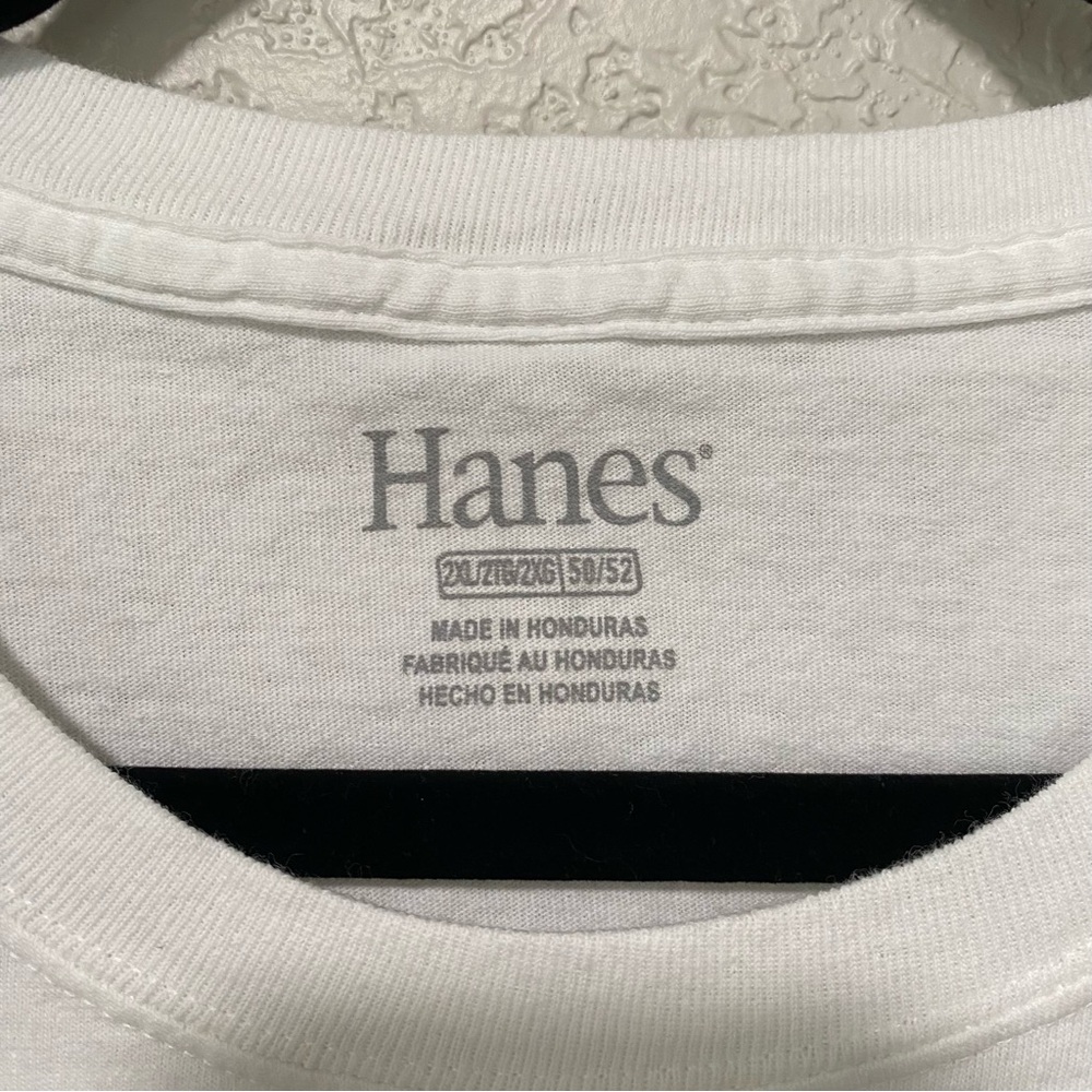 Hanes Unisex 2XL White University of Kansas Jayhawks Spell Out Long Sleeve Shirt - Picture 3 of 7